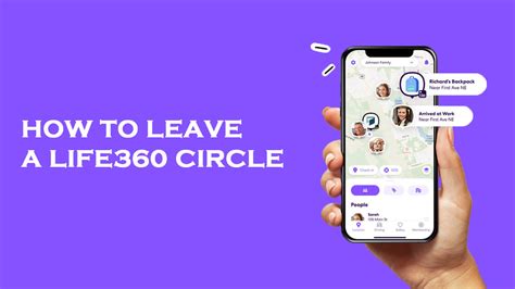 An arrow pointing to the left for navigation. . How to leave a life360 group